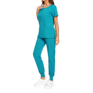 Uniforme médico personalizado de verano para mujer, tejido de LICRA, conjunto de uniforme médico para personal de Hospital, pantalón superior para uniformes de enfermería, médicos - Product Image 2