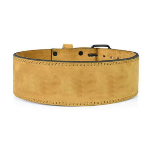 Cinturón de levantamiento de pesas ajustable de protección de cintura de cuero genuino PU personalizado al por mayor cinturones de levantamiento de pesas de cuero de gimnasio personalizados - Product Image 3