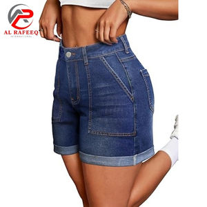 <b>Womens</b> High Waist Denim <b>Shorts</b> Casual Ripped Summer Hot <b>Short</b> <b>Jeans</b> Distressed Design Pockets Stylish - Product Image 1