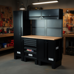 Muebles de Taller Usag con Gabinetes para Herramientas con Superficie de Madera para una Mejor Legibilidad y Visibilidad en los Motores de Búsqueda - Product Image 3