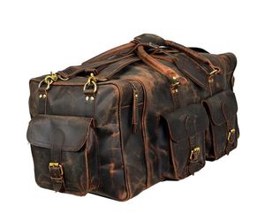 กระเป๋า Duffle หนังหนักขายส่งที่ขายดีที่สุดสําหรับจัดเก็บยิมและใช้ในการเดินทางจากผู้ส่งออกชาวอินเดีย - Product Image 4