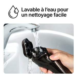 Afeitadora Eléctrica para Hombre con Triple Cuchilla, Recortadora Integrada, Cabezales Rotatorios, Impermeable, Mini Afeitadora de Viaje para Uso en Seco y Húmedo, IPX7, Afeitadora Facial - Product Image 2