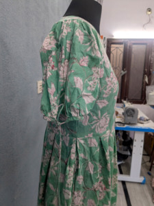 Vestido largo informal estampado a mano para mujer, vestido MIDI estampado floral de verano, vestido Maxi estampado floral bohemio - Product Image 4