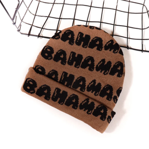 หมวกอะคริลิคสวมหัวตัวอักษรแจ็คการ์ดแบบสวมหัวแนวสปอร์ตกลางแจ้งหมวกถักให้ความอบอุ่นสำหรับผู้ชายและผู้ใหญ่สไตล์ฤดูหนาวฤดูใบไม้ร่วง - Product Image 6