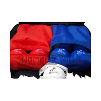 Juego de Bolas de Boccia BC3 Player para Industrias, Modelo B-1032, Bolsa de Transporte de Cuero Sintético Resistente, Bolas Rojas/Azules/Blancas de 270 mm