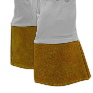 Guantes de soldadura Tig de cuero de piel de cabra de calidad superior ignífugos resistentes CE certificado 11 oz espesor antiestático - Product Image 3