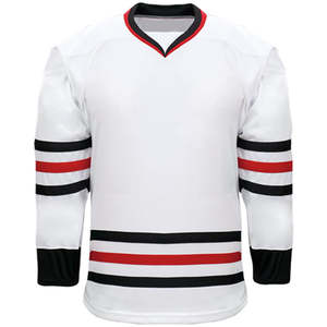 Impression par sublimation 100% polyester Maillot de hockey sur glace pour hommes de meilleure qualité Maillot de hockey sur glace personnalisé OEM Maillot sur mesure - Product Image 5