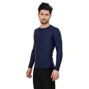 เสื้อกีฬาสำหรับผู้ชายเสื้อออกกำลังกายผ้าโพลีเอสเตอร์รัดรูปแห้งเร็ว - Product Image 5