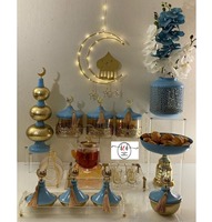 Lanterne moderne pour l'Aïd Ramadan 2025, lampe islamique musulmane pour la décoration Mubarak, décorations Kareem pour les fournitures de fête