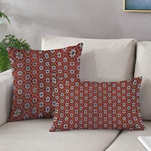 Boho Kilim <b>Print</b> Woven <b>Cushion</b>, Turkish Vintage Decorative Pillow,Only Cover - Product Image 4