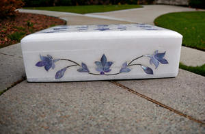 Joyero decorativo personalizado de la mejor calidad con acabado de nácar azul disponible a un precio asequible de la India - Product Image 4