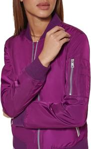 2024 New Arrival Plus Size Women's Varsity Winter Jacket <b>Wool</b> Leather Sleeve Button Zipper Heated <b>Quilted</b> Logo Bomber Breathable - Product Image 3