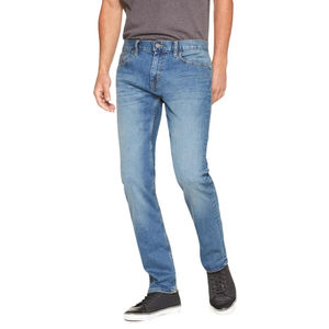 Pantalons décontractés coupe droite pour hommes / Pantalon en denim coupe classique personnalisé pour hommes / Prix de gros Jeans en denim bleu pour hommes respirant - Product Image 1