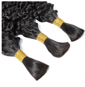 Hautement Recommandé Luxe Brésilien Remy Cheveux Extensions En Vrac De Marque De Luxe Long Bouclés Cheveux Humains En Gros - Product Image 1