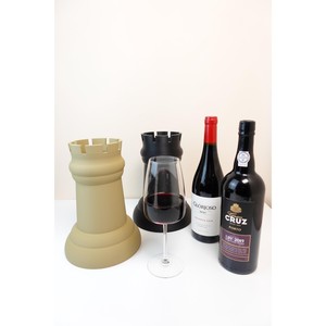 Porte-vin en bois avec logo personnalisable pour la maison comptoir fête utilisation mode design durable - Product Image 3