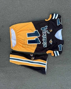 Maillot de football américain de qualité supérieure, prix de gros, short, séchage rapide, respirant, logo personnalisé, broderie en twill, pour hommes - Product Image 6