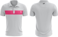 Polo femme de haute qualité au-dessus du genou sensibilisation au cancer du sein ruban rose conception personnalisée tissu de qualité supérieure toutes les tailles disponibles