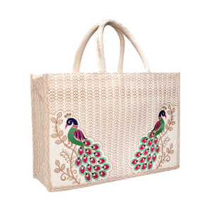 Bolsa de Regalo con Bordado de Dos Pájaros, Elegante Cesta para Ocasiones Especiales, Bolsa de Regalo Promocional con Marca - Product Image 4