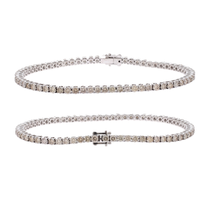 Pulsera de Tenis con Diamantes CVD de 3.50 Quilates Engastada en Oro Blanco de 14 Quilates, Joyería Fina y Elegante para Mujer y Ocasiones de Lujo - Product Image 5