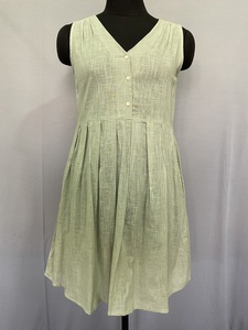 Personnalisé de haute qualité dames élégante robe mi-longue en lin Boho vacances Plus robe meilleur prix longue tenue décontracté dos nu pur coton - Product Image 2