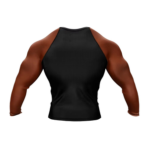 Custom T-shirt Wholesale Bjj Rash Guard Men Mma Rash Guard Short Sleeve Regular-fit Compression Jiu Jitsu Rash Guard - Product Image 3