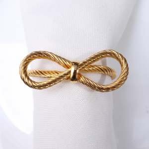 Luxury Metal Napkin <b>Rings</b> for Wedding Decorative Table Arrangement at Events and <b>Family</b> Gatherings - Product Image 5