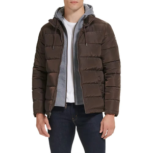 Chaqueta de Invierno con Capucha para Hombre 2026, Cortavientos, Cómoda, Transpirable, Diseño Frontal, Estilo Urbano - Product Image 1