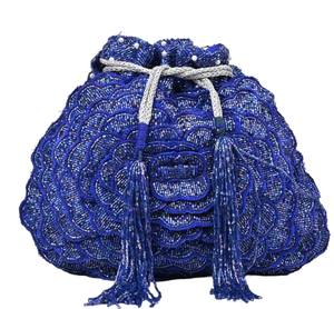 Handmade Luxury Potli <b>Bags</b> Striped Classic Casual Fashion Satin <b>Wedding</b> Gift Eco-Friendly - Product Image 2