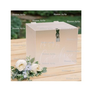 Square Shape Customized Size <b>Card</b> <b>Box</b> With Bestest Quality Transparent Acrylic <b>Card</b> <b>Box</b> For <b>Wedding</b> And Event Use - Product Image 2