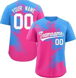 Camiseta de Béisbol Personalizada al por Mayor, 100% Poliéster, Sólida, Transpirable, de Secado Rápido, Diseño Personalizado Disponible, Conjuntos de Ropa de Softbol - Product Image 3