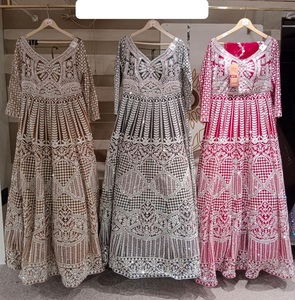 ชุดตาข่ายหรูหราพร้อมงานปักที่ซับซ้อนสำหรับผู้หญิงเหมาะสำหรับงานแต่งงานงานเลี้ยงรับรองและงานเลี้ยงตอนเย็น - Product Image 6