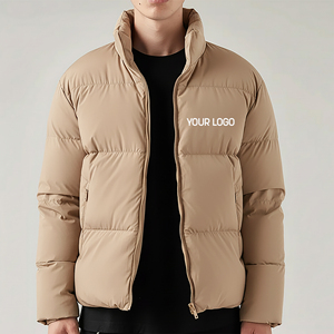 Chaqueta Bomber de Lona para Hombre, Nueva Colección de Invierno, con Relieve, Antibacteriana, Cortavientos, Acolchada, con Cuello Camisero y Capucha, Brillante - Product Image 1