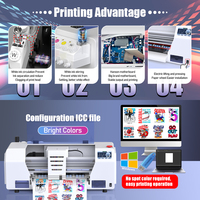Stok Gudang Eropa Printer Flatbed DTF A3 XP600 Siap Cetak Kaos Tas Topi Mulai Layanan Pencetakan Anda Secara Cepat Hari Ini