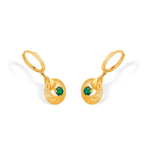 Pendientes de Oro de 18k con Perla, Diamante y Ópalo - Joyería de Fiesta con Diseño de Estrella y Luna - Product Image 4