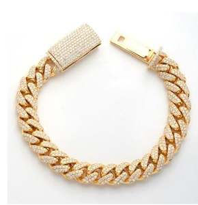 Iced Out 18mm Cuban Link Bracelet: Bling VVS Diamond Hip Hop Jewelry - Product Image 2