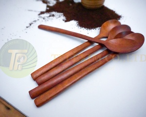 Tableware Wooden Spoon Kitchen Cooking Utensil Tool Soup Teaspoon Catering Long Handle Wood Spoons For <b>Children</b> - Product Image 5