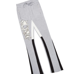 Vêtements de sport de qualité supérieure ensemble de survêtements évasés pour hommes Logo personnalisé 100% coton survêtement pour hommes - Product Image 6