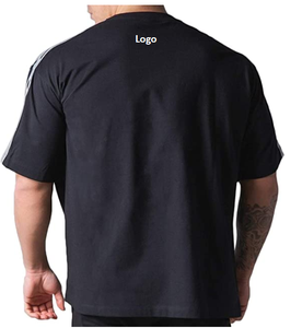 Chemises d'entraînement à manches courtes pour hommes chemises de gymnastique pour hommes Hipster surdimensionnées T-Shirts de Style de rue T-Shirts de haute qualité - Product Image 4