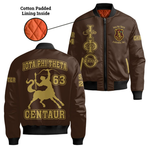 Veste en satin Iota Phi Theta 1963 brodée, veste universitaire de fraternité, bomber en satin brillant, vêtements d'extérieur grecs universitaires pour hommes, vêtements de qualité supérieure - Product Image 6