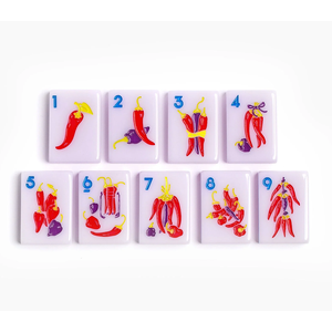 Logo impreso Lucite American Mah Jong Set Juego de viaje de una sola capa Juegos de Mahjong personalizados de acrílico de lujo - Product Image 4