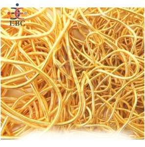 Linlion fil métallique Gimp Wire fil français Badges en argent fabriqué à la Machine barres souples en métal personnalisées excellentes cordes - Product Image 1