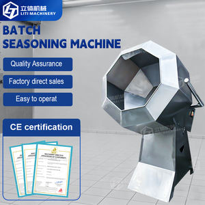 Machine à aromatiser automatique octogonale LT-100 approuvée ISO 9001, double trémie <span class=keywords><strong>pour</strong></span> assaisonnement en poudre et liquide - Product Image 6