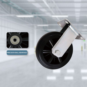 CCE 150mm Rigid Industrial Flat Free <b>Roller</b> Wheels with Nylon and Steel Frame Precision Bearings - Product Image 4
