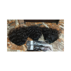 Maravillosas pelucas, textura ondulada, extensiones de paquetes de cabello humano natural virgen sin procesar, brillo completo, está hecho de cabello real 100% - Product Image 6