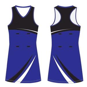 Profesional impreso niñas Netball Jersey sublimación completa 100% poliéster uniforme de alta calidad para deportes OEM al por mayor - Product Image 4