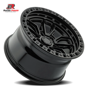 Rines Forjados Todoterreno con Diseño Cóncavo Profundo en Negro para SUV y Camionetas, 17, 18, 20, 22 Pulgadas, 5x127, 6x139.7, 8x165.1 - Product Image 2