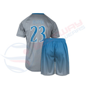 Traje de fútbol para hombre de alta calidad, camisetas y tops con estampado de logotipo personalizado, uniforme de poliéster transpirable de secado rápido, entrenamiento en caliente - Product Image 4