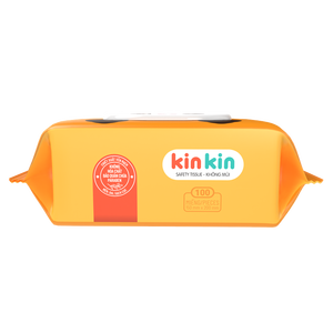 Vente en gros de 100 pièces de lingettes humides en tissu non tissé Kinkin pour nettoyer la peau à l'eau purifiée pour bébés et enfants - Product Image 1
