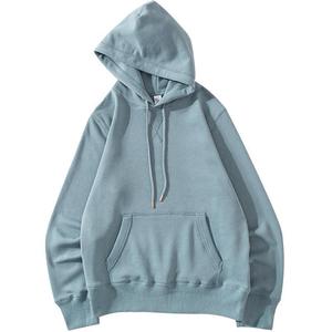 Sudadera con Capucha Personalizada de 400G, Tela de Lana, Gruesa, Color Sólido, Estilo Americano Informal, Trajes Deportivos para Hombre, Alta Calidad - Product Image 1