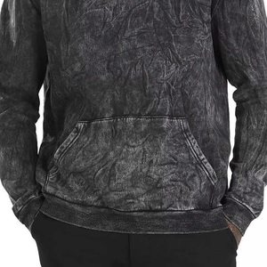 Custom High Quality <b>Men</b> Acid Wash Hoodie OEM Designer Brand Streetwear Heavy Washed Hoodie - Product Image 5